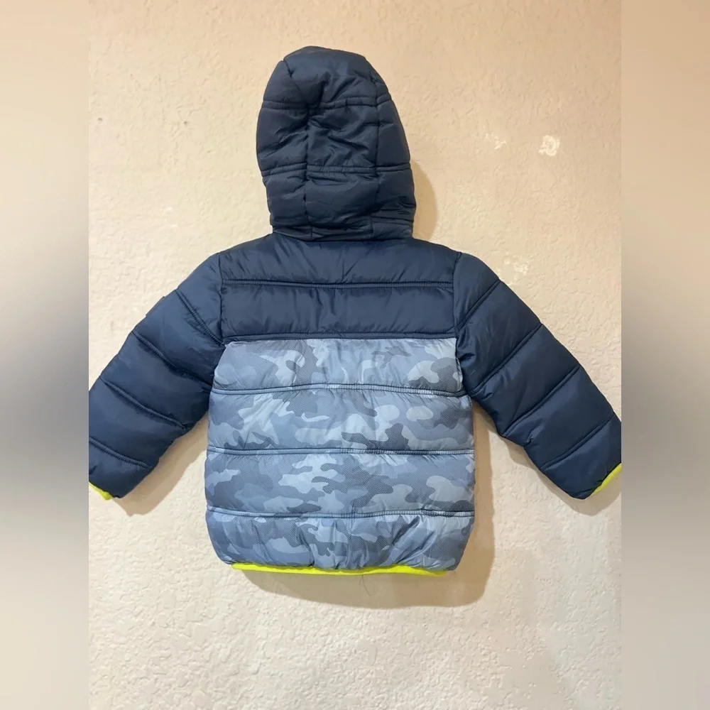 Snozu Kid's Jacket with hoodie - Blue - 3T like new condition super clean